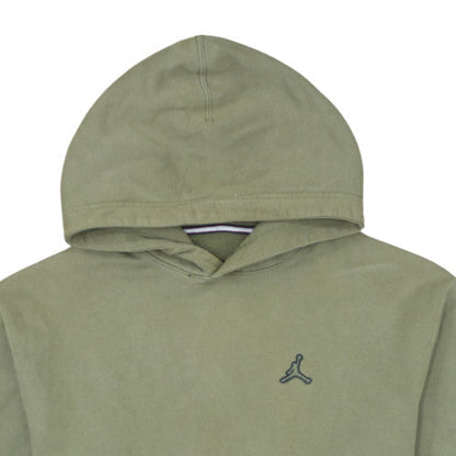 Jordan Mens Green Pullover Hoodie Size S Regular Fit Fleece