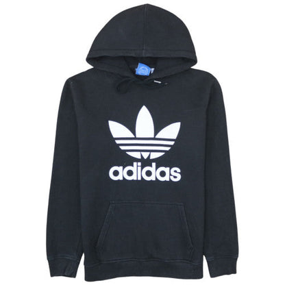 Adidas Men's Black Pullover Hoodie M Logo Graphic Fleece