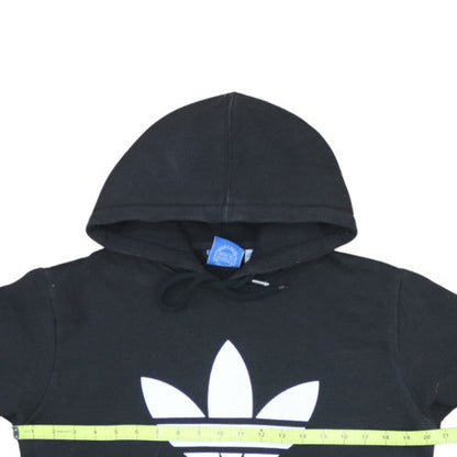 Adidas Men's Black Pullover Hoodie M Logo Graphic Fleece