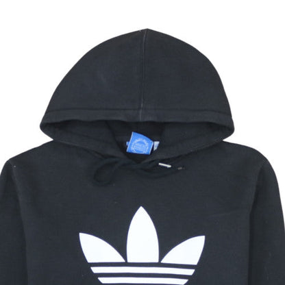 Adidas Men's Black Pullover Hoodie M Logo Graphic Fleece