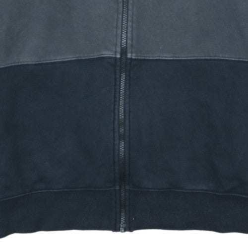 Nike Men's Black Full Zip Fleece Sweatshirt L Collared Regular Fit