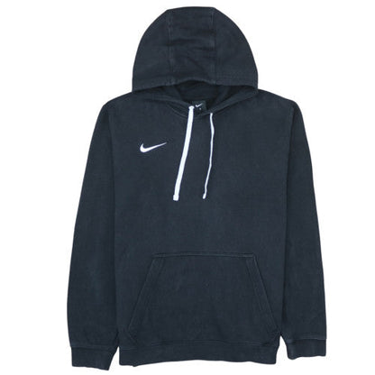 Nike Men's Black Pullover Hoodie L Regular Fit Fleece Logo Sportswear