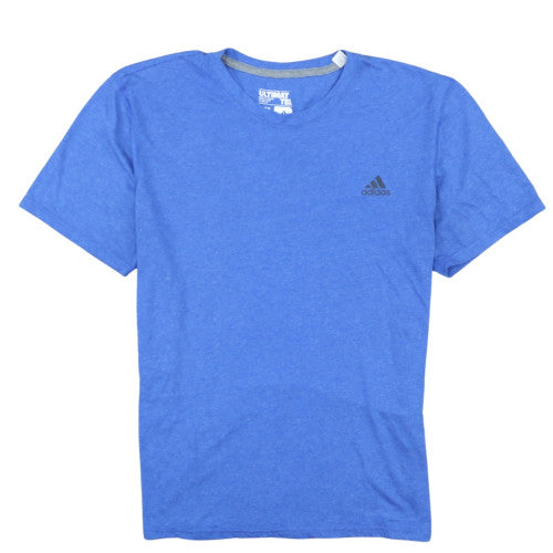 Adidas Men's Blue XL Ultimate Tee Crew Neck Sports T-Shirt