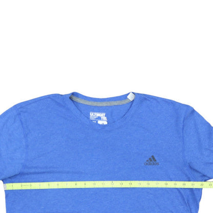 Adidas Men's Blue XL Ultimate Tee Crew Neck Sports T-Shirt