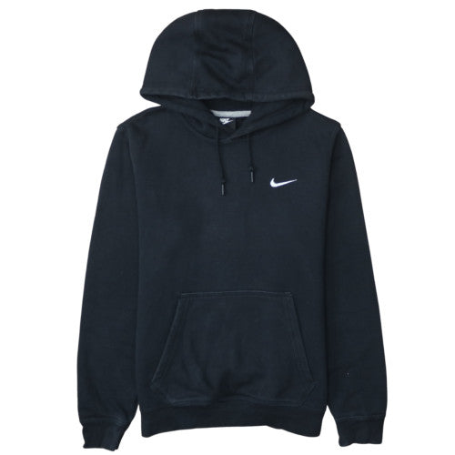 Nike Mens Black Pullover Hoodie M Logo Fleece Sweatshirt