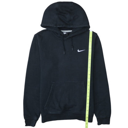 Nike Mens Black Pullover Hoodie M Logo Fleece Sweatshirt