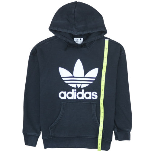 Adidas Men's Black Pullover Hoodie L Sports Fleece Logo