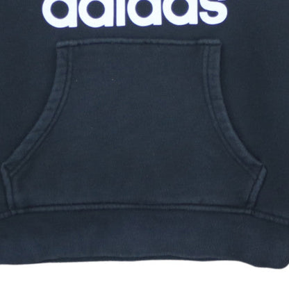 Adidas Men's Black Pullover Hoodie L Sports Fleece Logo