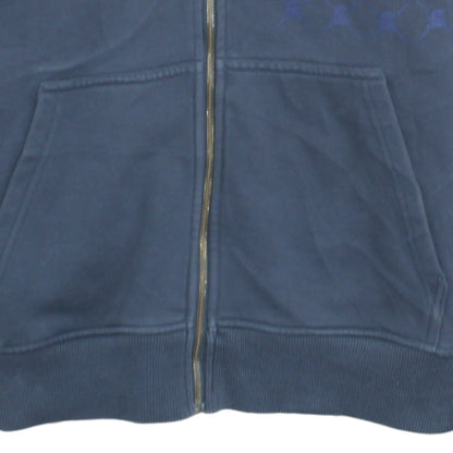 Quiksilver Men’s Blue Full Zip Hoodie M Regular Fit Cotton Blend