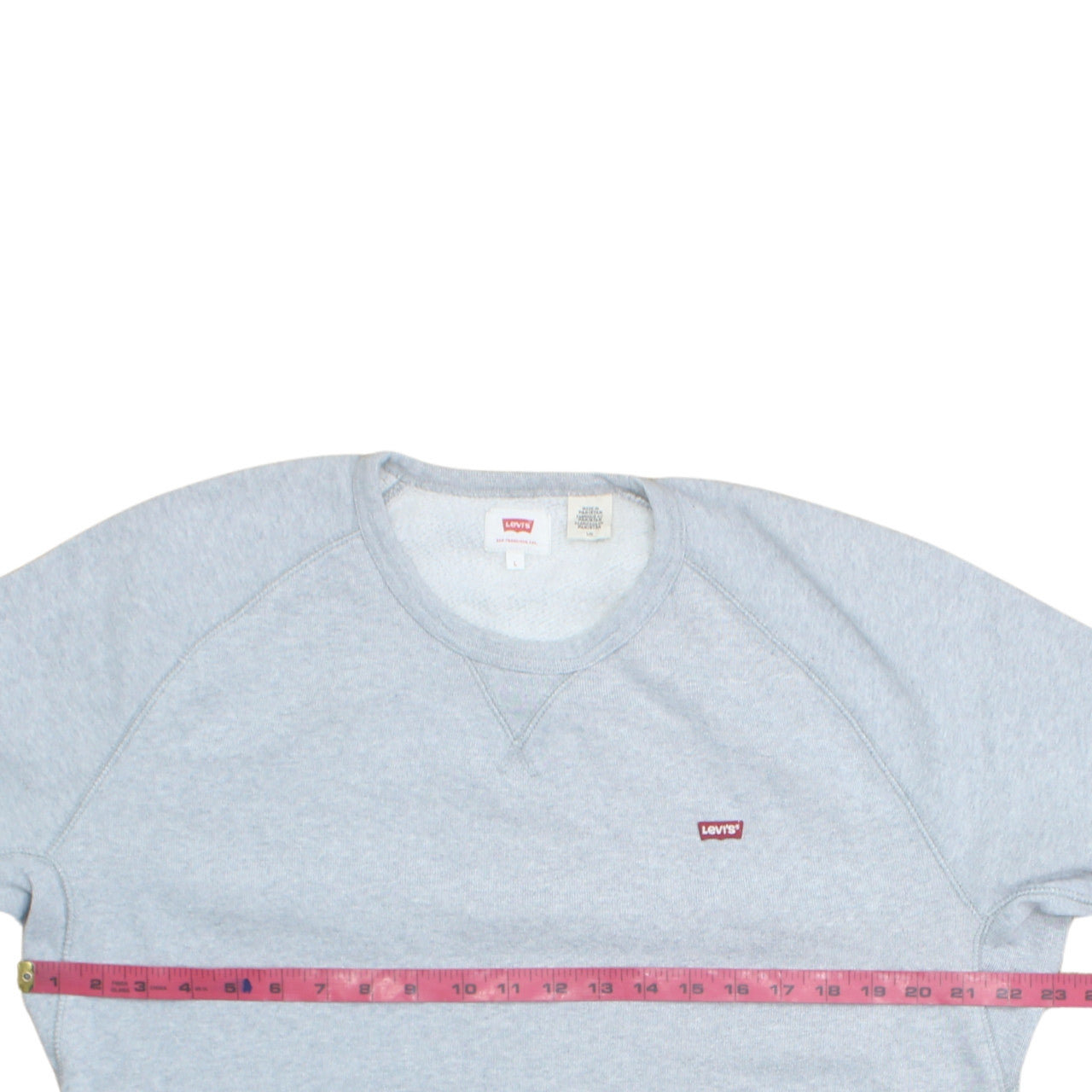 Levi's Men's Grey Crew Neck Pullover Sweatshirt Size L