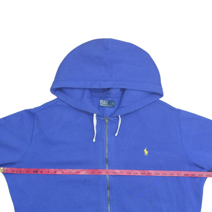 Polo Ralph Lauren Men's Blue Full Zip Hoodie 2XL Cotton Blend