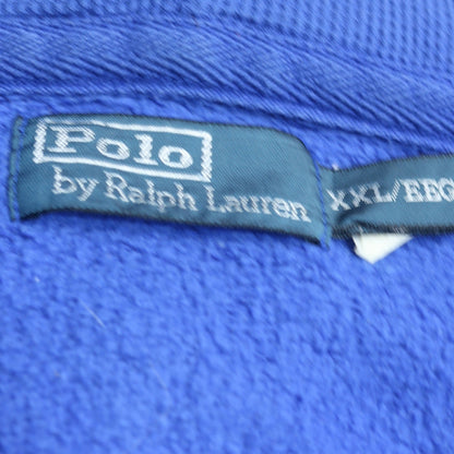 Polo Ralph Lauren Men's Blue Full Zip Hoodie 2XL Cotton Blend