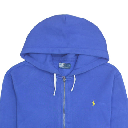 Polo Ralph Lauren Men's Blue Full Zip Hoodie 2XL Cotton Blend