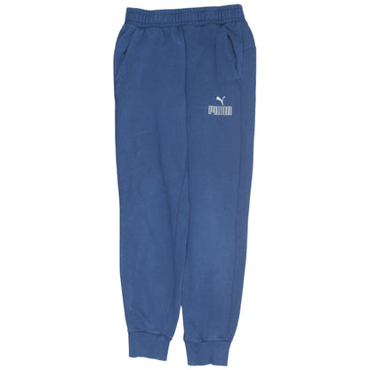 Puma Men's Blue Small Jogger Sweatpants Tapered Fleece Activewear