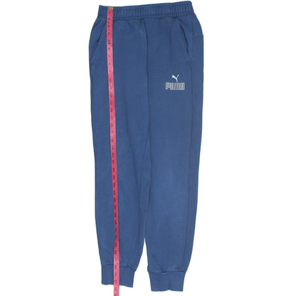 Puma Men's Blue Small Jogger Sweatpants Tapered Fleece Activewear