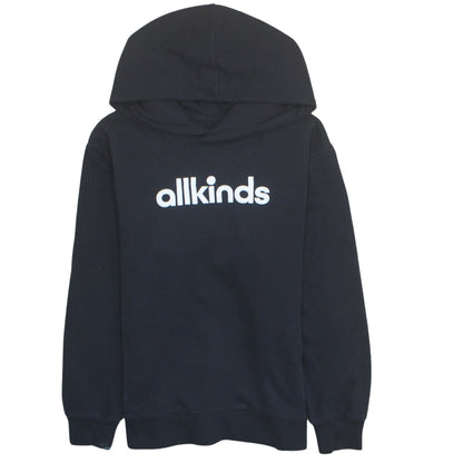Allkinds Mens Black Medium Pullover Hoodie 100% Cotton Logo Print