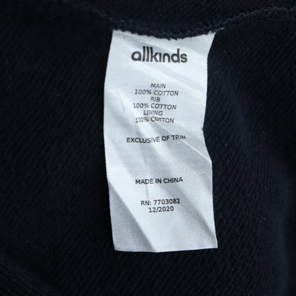 Allkinds Mens Black Medium Pullover Hoodie 100% Cotton Logo Print