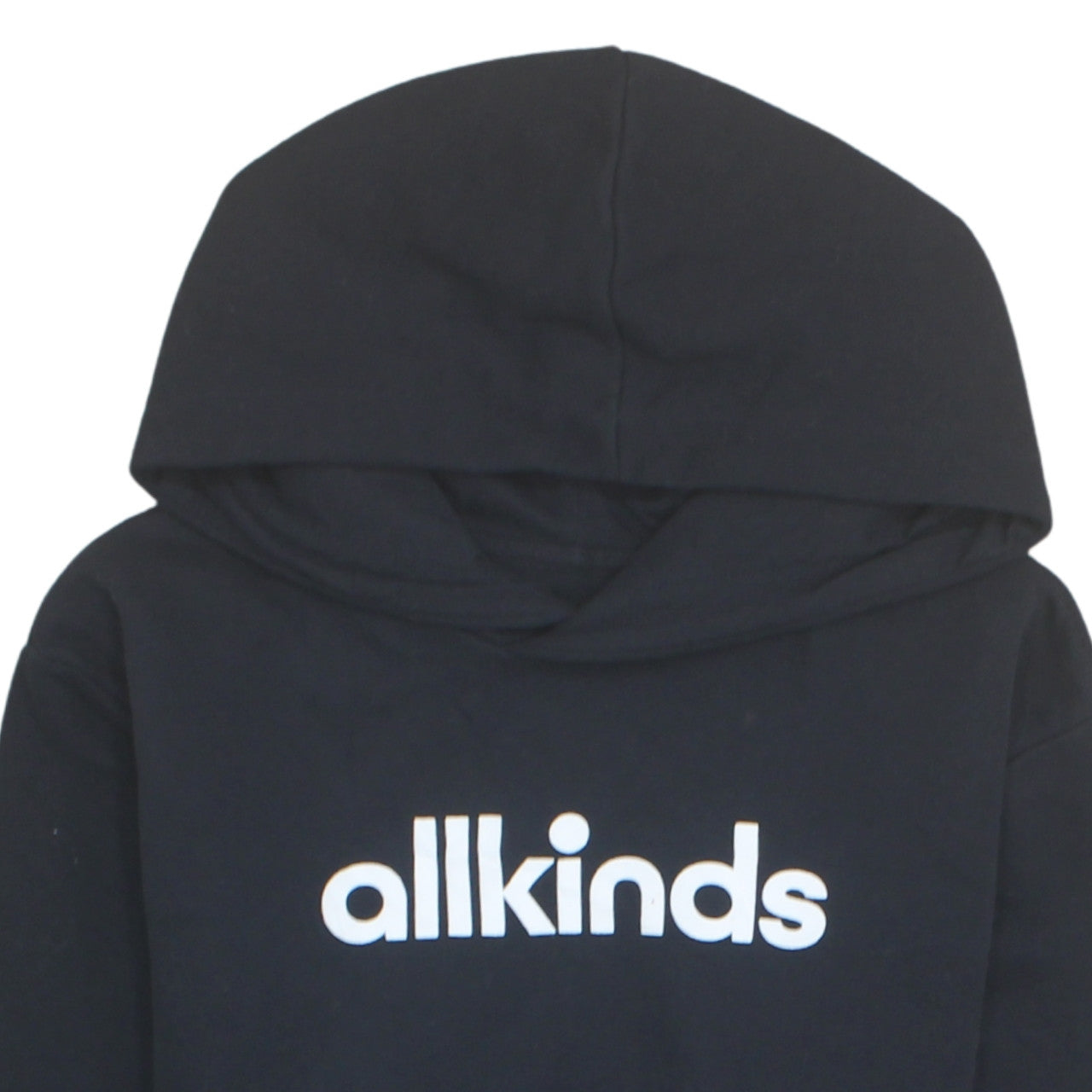 Allkinds Mens Black Medium Pullover Hoodie 100% Cotton Logo Print