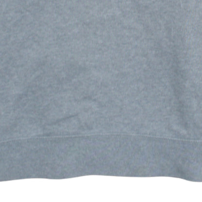 Nike Mens Grey M Crew Neck Pullover Sweatshirt Logo Zip Pocket