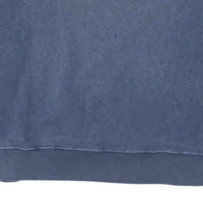 Stone Island Men Blue XL Cotton Crew Neck Logo Sweatshirt