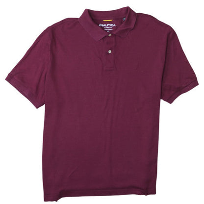 Nautica Men's Burgundy Classic Fit Cotton Polo Shirt XL