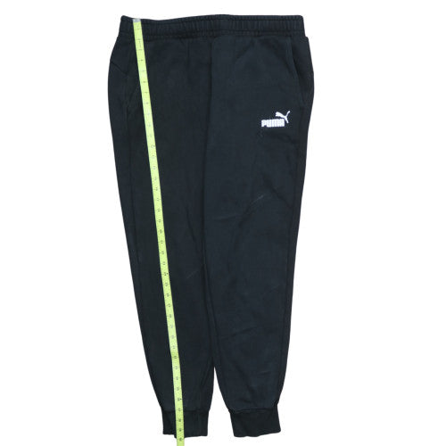 Puma Men's Black XL Jogger Sweatpants Regular Fit Fleece Trousers