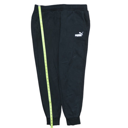 Puma Men's Black XL Jogger Sweatpants Regular Fit Fleece Trousers