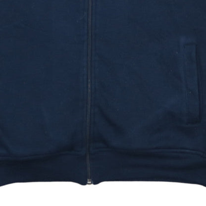 BOSS Mens Blue Full Zip Striped Sweatshirt Size L Regular Fit