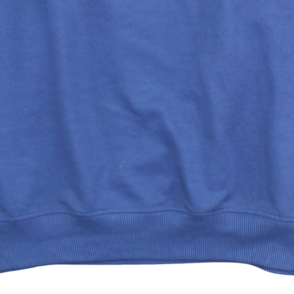 Fred Perry Men's Blue 1/4 Zip Sweatshirt XL Cotton Blend