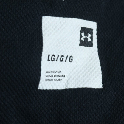 Under Armour Men's Black White Pullover Hoodie Size L Regular Fit