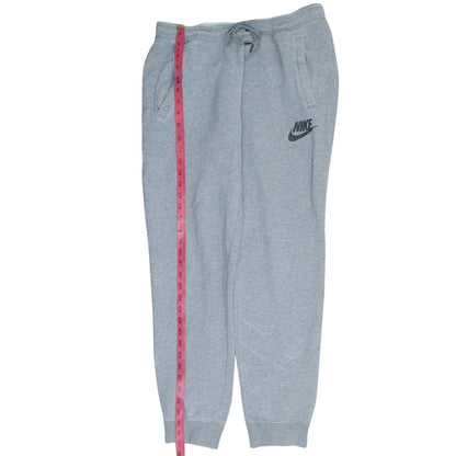 Nike Men's Grey Regular Fit Drawstring Fleece Joggers M