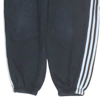Adidas Womens Black Jogger Trousers Size 6 with Side Stripes