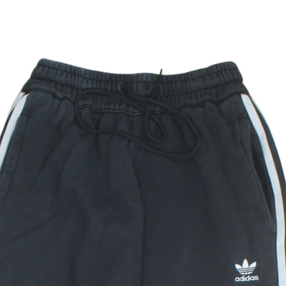 Adidas Womens Black Jogger Trousers Size 6 with Side Stripes