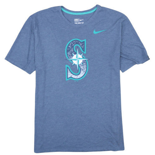 Nike Men’s Blue Seattle Mariners Athletic Fit Graphic T-Shirt XL