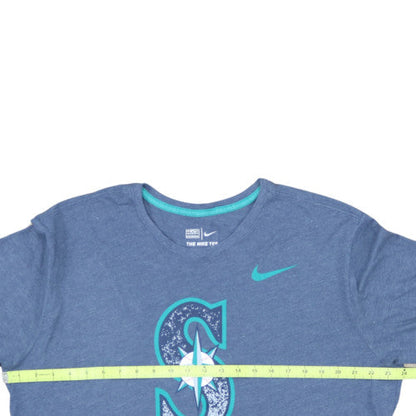 Nike Men’s Blue Seattle Mariners Athletic Fit Graphic T-Shirt XL