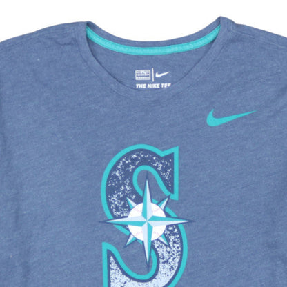 Nike Men’s Blue Seattle Mariners Athletic Fit Graphic T-Shirt XL