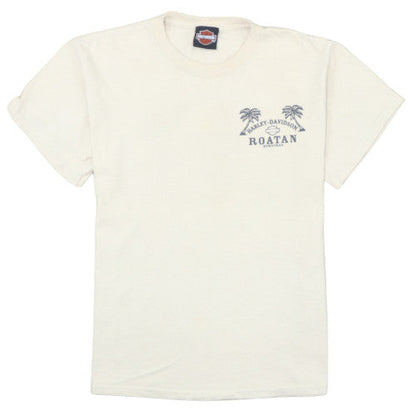 Harley-Davidson Men Beige Roatan Honduras Graphic T-Shirt M