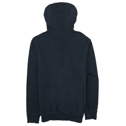 Tommy Jeans Men's Black Full Zip Hoodie L Logo Classic Style