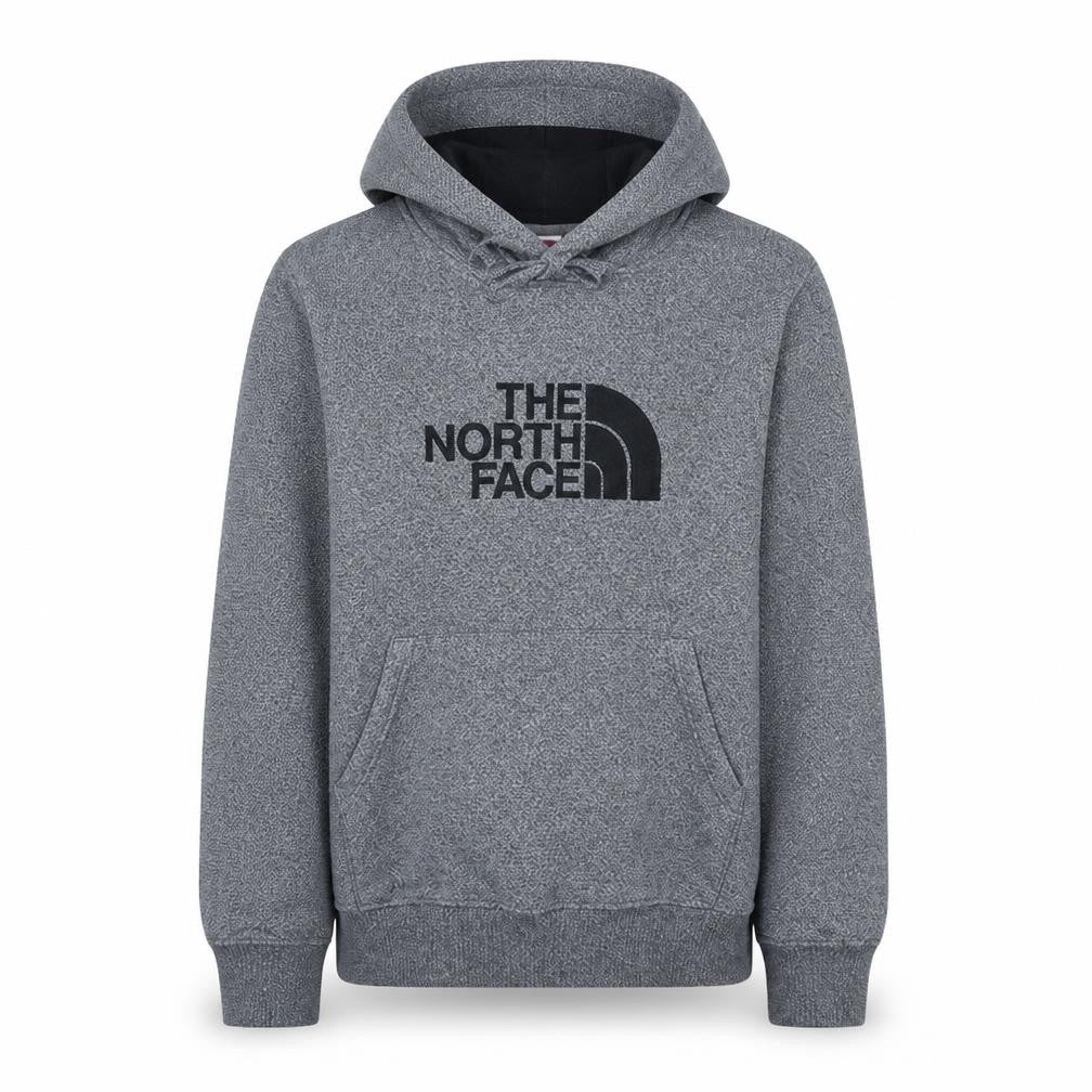 The North Face Mens Grey Pullover Hoodie M Regular Fit Fleece Logo