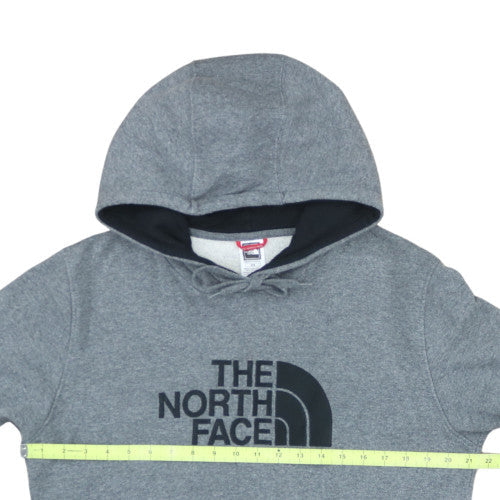 The North Face Mens Grey Pullover Hoodie M Regular Fit Fleece Logo
