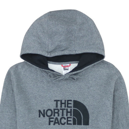 The North Face Mens Grey Pullover Hoodie M Regular Fit Fleece Logo