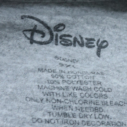 Disney Men's Grey 2XL Mickey Mouse Christmas Graphic T-Shirt
