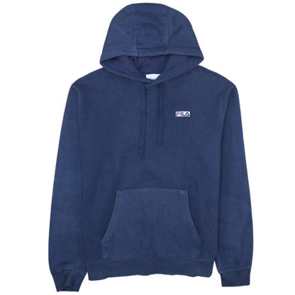 Fila Men's Blue XL Pullover Hoodie with Logo Design
