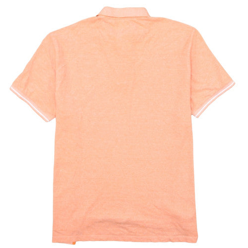 Chaps Mens Orange Cotton Polo Shirt Short Sleeve M Regular Fit