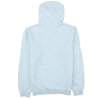 Nike Men Grey Pullover Hoodie Medium Cotton Blend Logo Sportswear