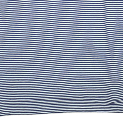 Adidas Men's Navy Striped ClimaLite Polo Shirt XL Cotton Blend