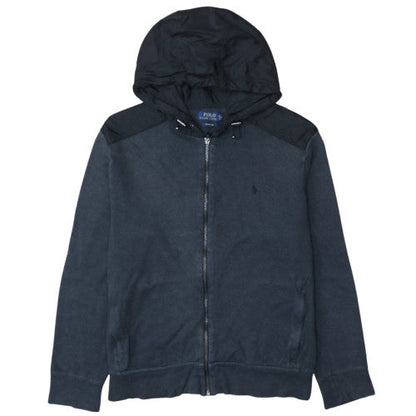Polo Ralph Lauren Men's Black Full Zip Hoodie Size L Cotton