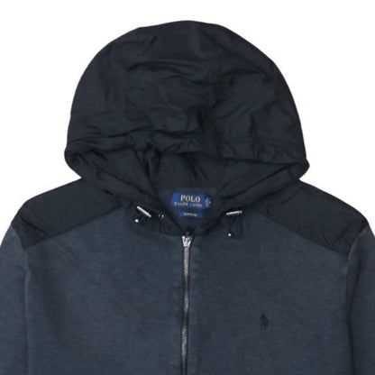 Polo Ralph Lauren Men's Black Full Zip Hoodie Size L Cotton