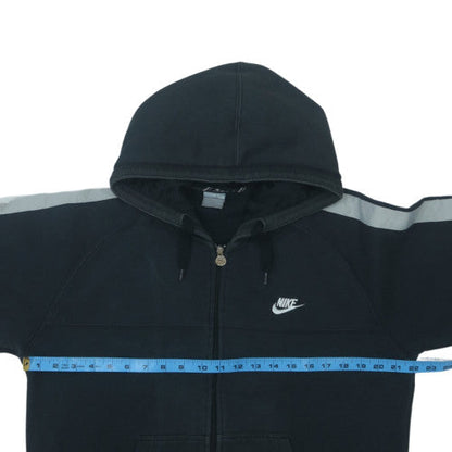 Nike Men's Black Full Zip Hoodie M Fleece Lined Sportswear