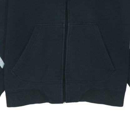 Nike Men's Black Full Zip Hoodie M Fleece Lined Sportswear